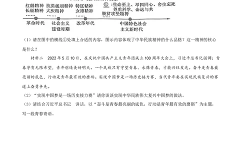 精品解析：2022年湖北省黄冈市中考道德与法治真题（原卷版）_9道法中考复习_2025中考复习资料_中考真题（近三年）_2022年中考政治真题
