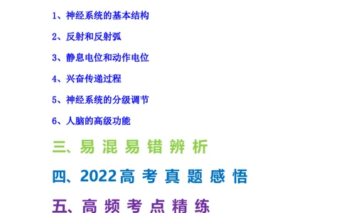 考点25神经调节（解析版）_通用版（老高考）复习资料_2023年复习资料_一轮复习_2023年高考生物一轮复习讲练测（全国通用）