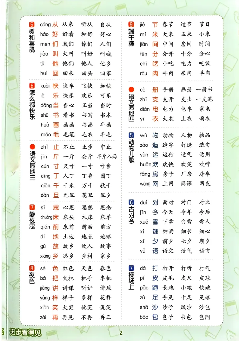 一年级语文下册人教版26春《53天天练》会写字笔顺、组词_2026春季学期_26春53天天练_26春53天天练语文1-6下完整版全套_一年级语文下册人教版26春《53天天练》