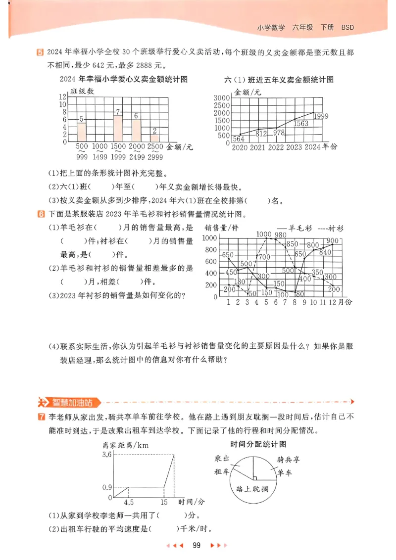 53天天练北师数学6下_26春53小学系列合集_1-6年级数学下册北师大版《53天天练》_25春53天天练北师数学6下