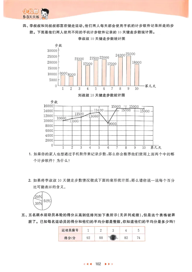 53天天练北师数学6下_26春53小学系列合集_1-6年级数学下册北师大版《53天天练》_25春53天天练北师数学6下