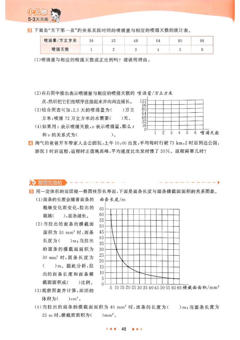 53天天练北师数学6下_26春53小学系列合集_1-6年级数学下册北师大版《53天天练》_25春53天天练北师数学6下