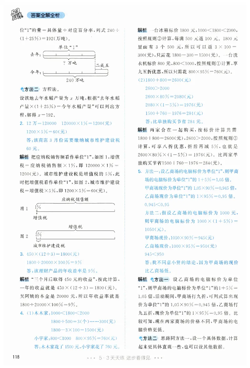 53天天练6下RJ答案_26春53小学系列合集_1-6年级数学下册人教版《53天天练》_53天天练人教数学6下