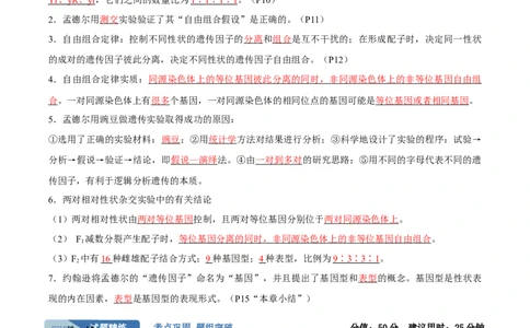 考点通关卷16基因的自由组合定律（解析版）_新高考复习资料_2024年新高考复习资料_一轮复习资料_完2024年高考生物一轮复习考点通关卷（新高考）_考点通关卷16基因的自由组合定律