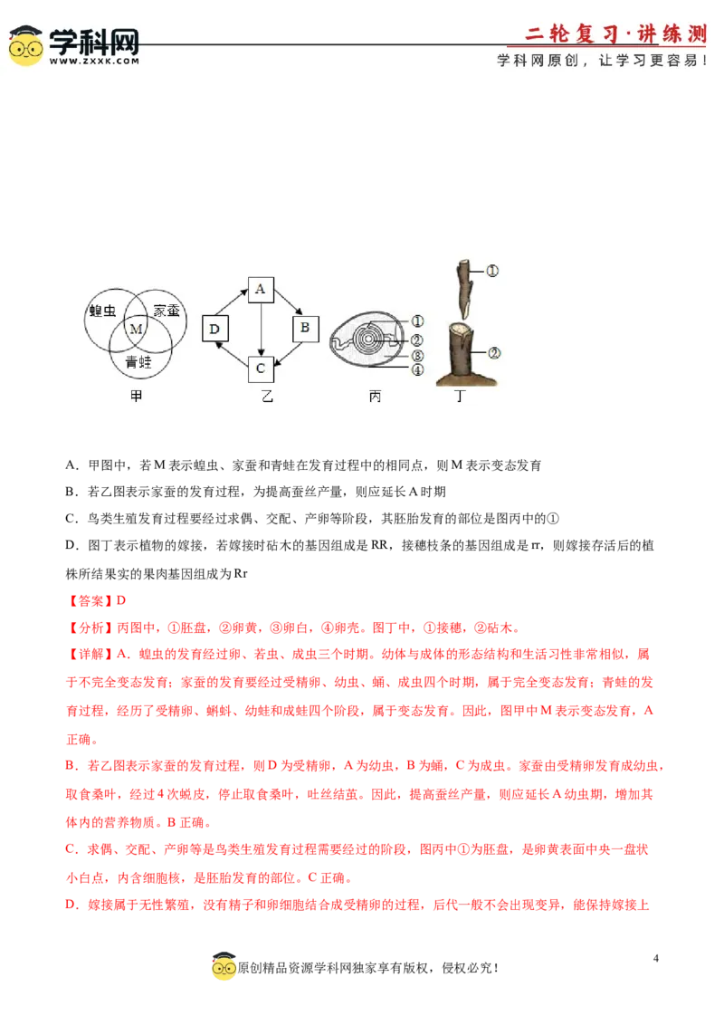 主题06遗传与进化（解析版）_6生物中考复习_2023年中考复习资料_二轮复习_2023年中考生物二轮复习讲练测_主题06遗传与进化（测试）-2023年中考生物二轮复习讲练测_38974351