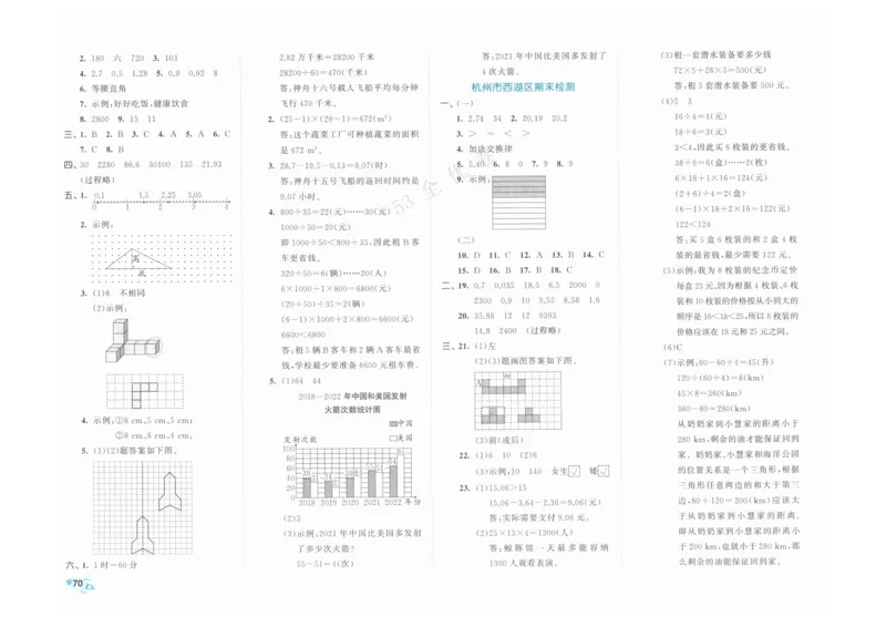 《53全优卷》人教版数学4年级下_26春53小学系列合集_1-6年级数学下册人教版《53全优卷》