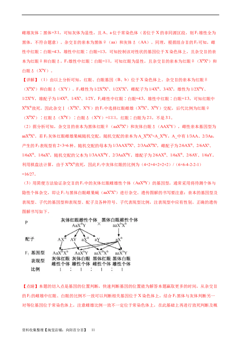 考点通关卷19遗传综合（解析版）_新高考复习资料_2024年新高考复习资料_一轮复习资料_完2024年高考生物一轮复习考点通关卷（新高考）_考点通关卷19遗传综合