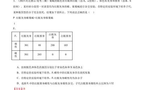 考点通关卷19遗传综合（解析版）_新高考复习资料_2024年新高考复习资料_一轮复习资料_完2024年高考生物一轮复习考点通关卷（新高考）_考点通关卷19遗传综合