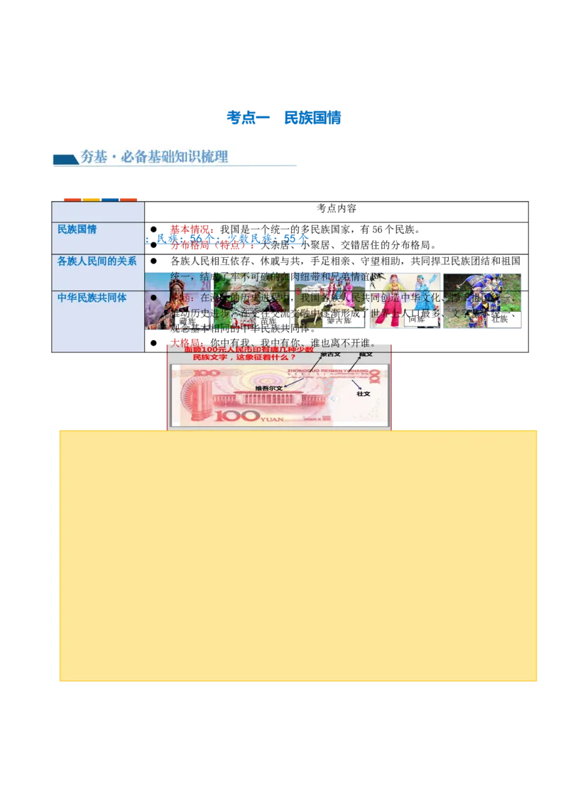 专题04和谐与梦想（讲义）（原卷版）_9道法中考复习_2024年中考复习资料_一轮复习资料_完2024年中考道德与法治一轮复习讲练测（全国通用）_配套讲义（原卷版+解析版）