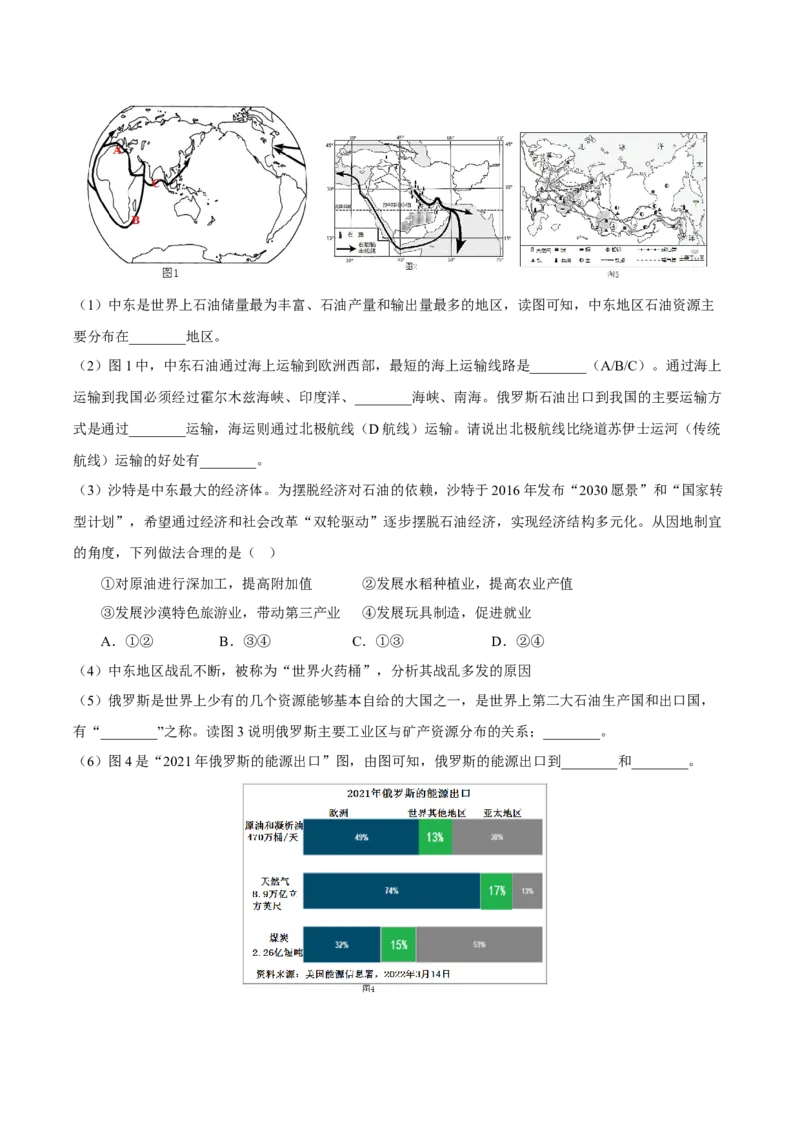 专题20中国在世界中-2023年中考地理总复习真题探究与变式训练（全国通用）（解析版）_7地理中考复习_2023年中考复习资料_专项复习_2023年中考地理总复习真题探究与变式训练（全国通用）