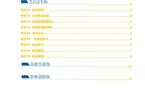 专题07走向未来的少年（练习）（原卷版）_9道法中考复习_2024年中考复习资料_一轮复习资料_完2024年中考道德与法治一轮复习讲练测（全国通用）_配套练习（原卷版+解析版）
