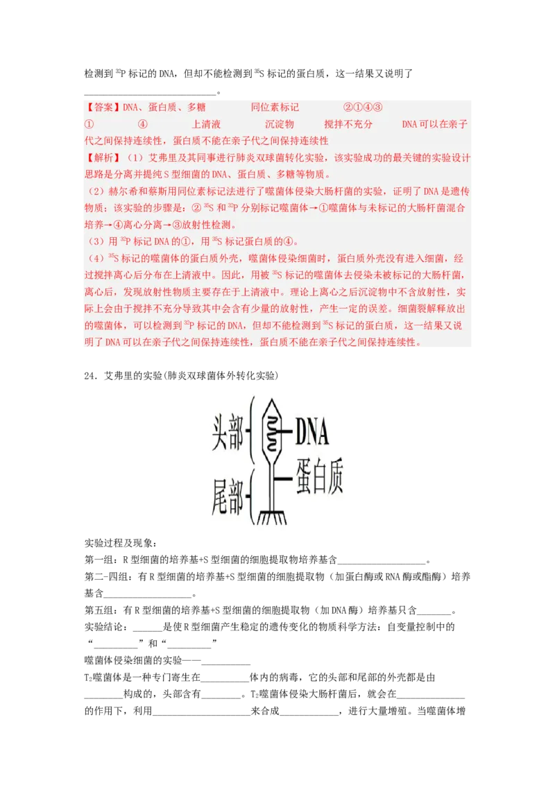 考点18DNA是主要的遗传物质（解析版）_通用版（老高考）复习资料_2023年复习资料_一轮复习_2023年高考生物一轮复习讲练测（全国通用）