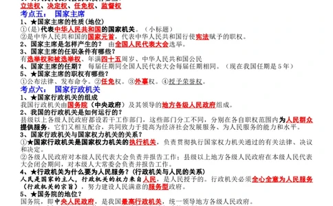 专题15：人民当家作主（背诵清单+跟踪训练）（教师版）_9道法中考复习_2023年中考复习资料_一轮复习_2023年中考道德与法治一轮大单元复习过过过（部编版）