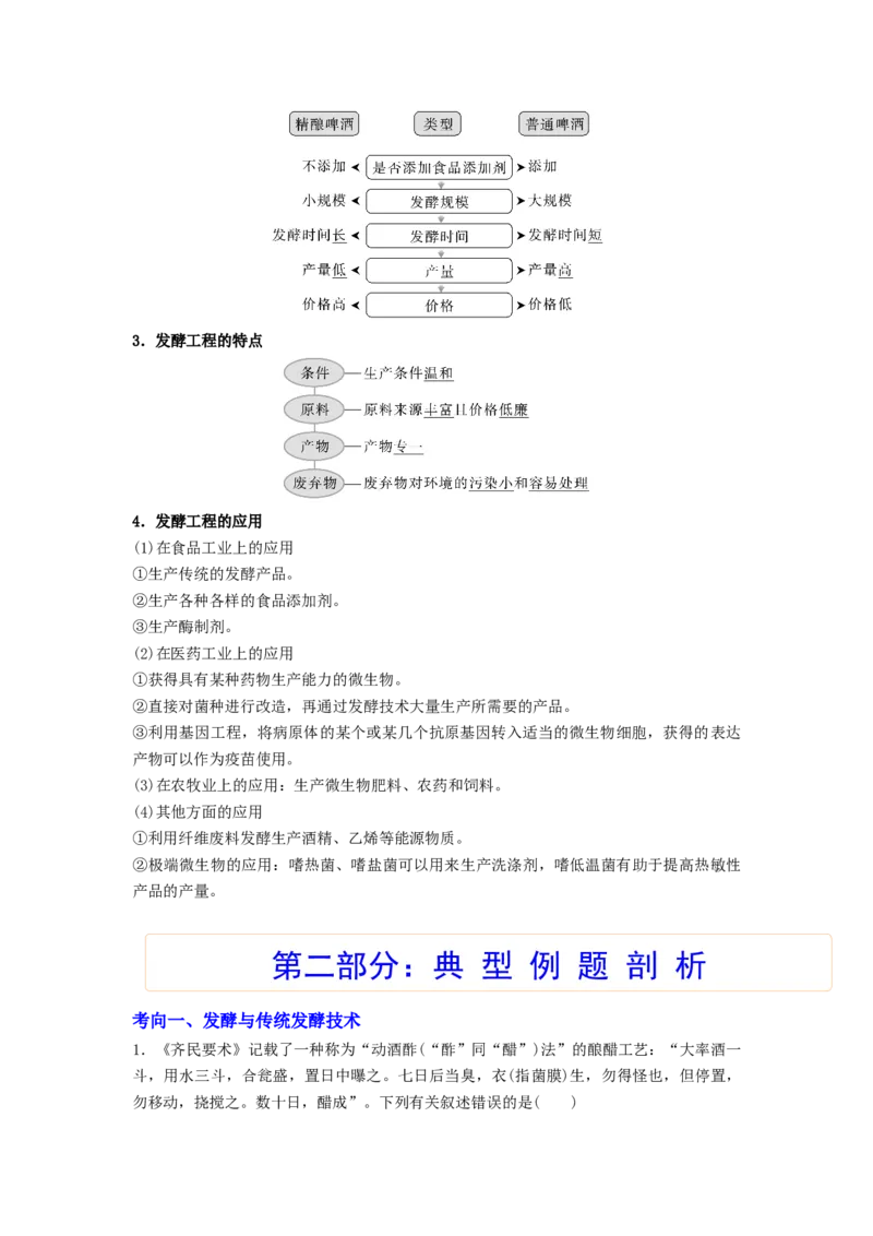 考点34传统发酵技术的应用与发酵工程（原卷版）_通用版（老高考）复习资料_2023年复习资料_一轮复习_2023年高考生物一轮复习讲练测（全国通用）