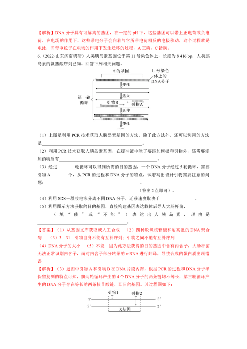 考向28基因工程及生物技术安全性与伦理问题-备战2023年高考生物一轮复习考点微专题（全国通用）（原卷版）_通用版（老高考）复习资料_2023年复习资料_一轮复习