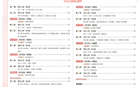 4下语文周末小测卷_2026春季学期_周末预测小卷_26春语文_4下一本周末小测卷语文人教版26春