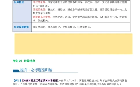 专题05我们共同的世界（讲义）（原卷版）_9道法中考复习_2024年中考复习资料_一轮复习资料_完2024年中考道德与法治一轮复习讲练测（全国通用）_配套讲义（原卷版+解析版）