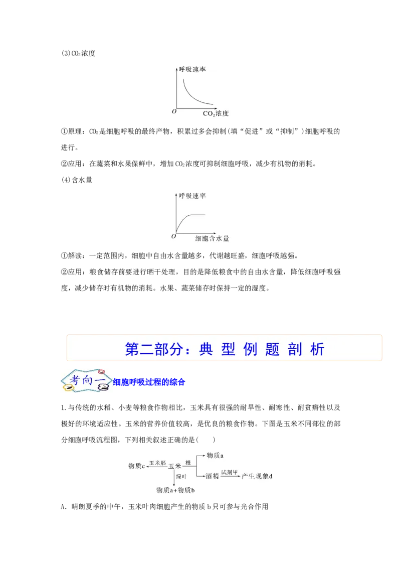 考点11细胞呼吸（核心考点讲与练）-2023年高考生物一轮复习讲练测（全国通用）（原卷版）_通用版（老高考）复习资料_2023年复习资料_一轮复习