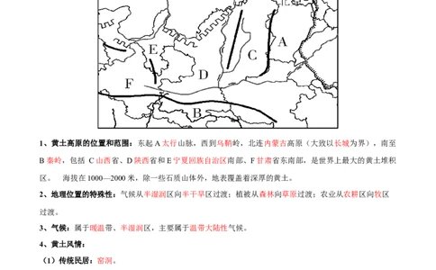 专题26北京和黄土高原-备战2024年中考地理识图速记手册与变式演练（全国通用）（解析版）_7地理中考复习_2024年中考复习资料_专项复习资料_答案解析版