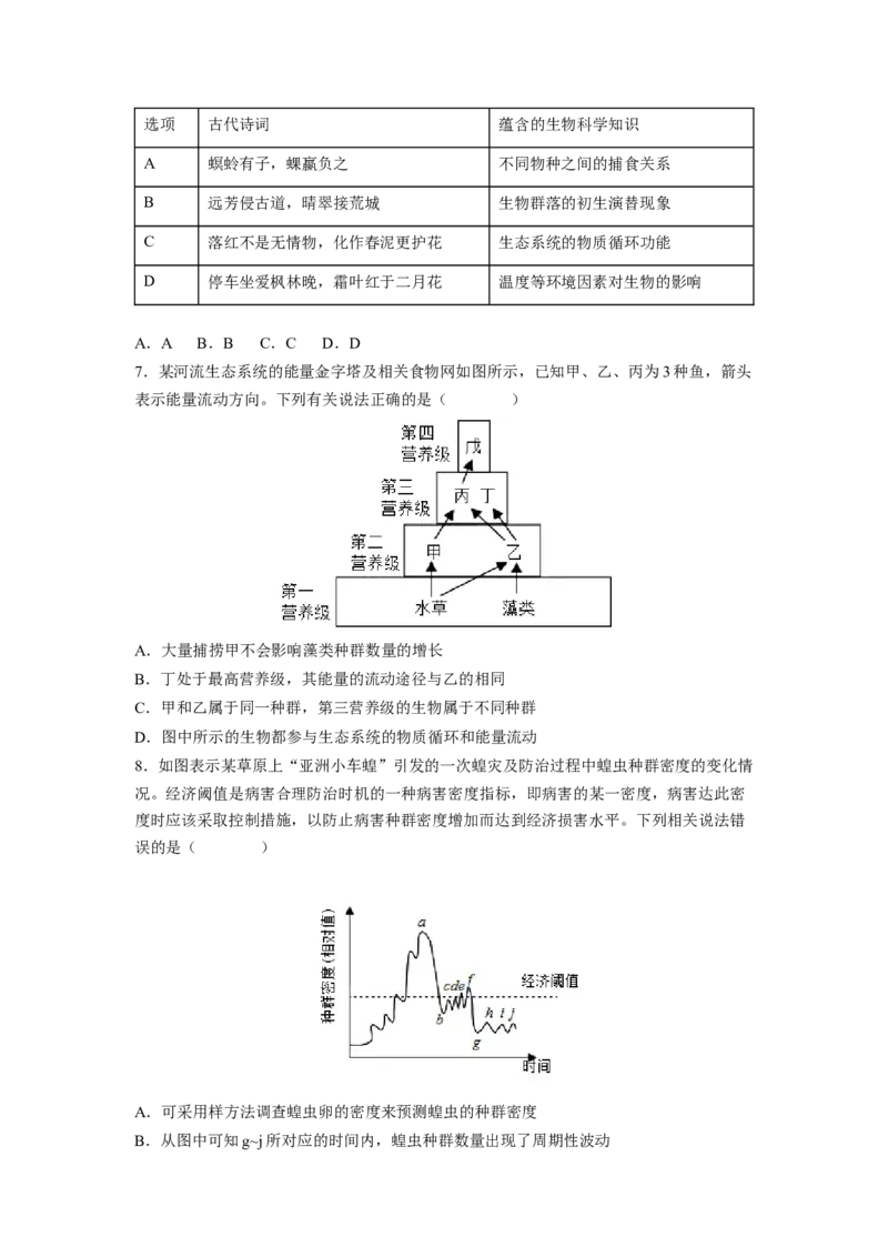 考点32生态系统的物质循环、信息传递及其稳定性(原卷版)_通用版（老高考）复习资料_2023年复习资料_一轮复习_2023年高考生物一轮复习讲练测（全国通用）