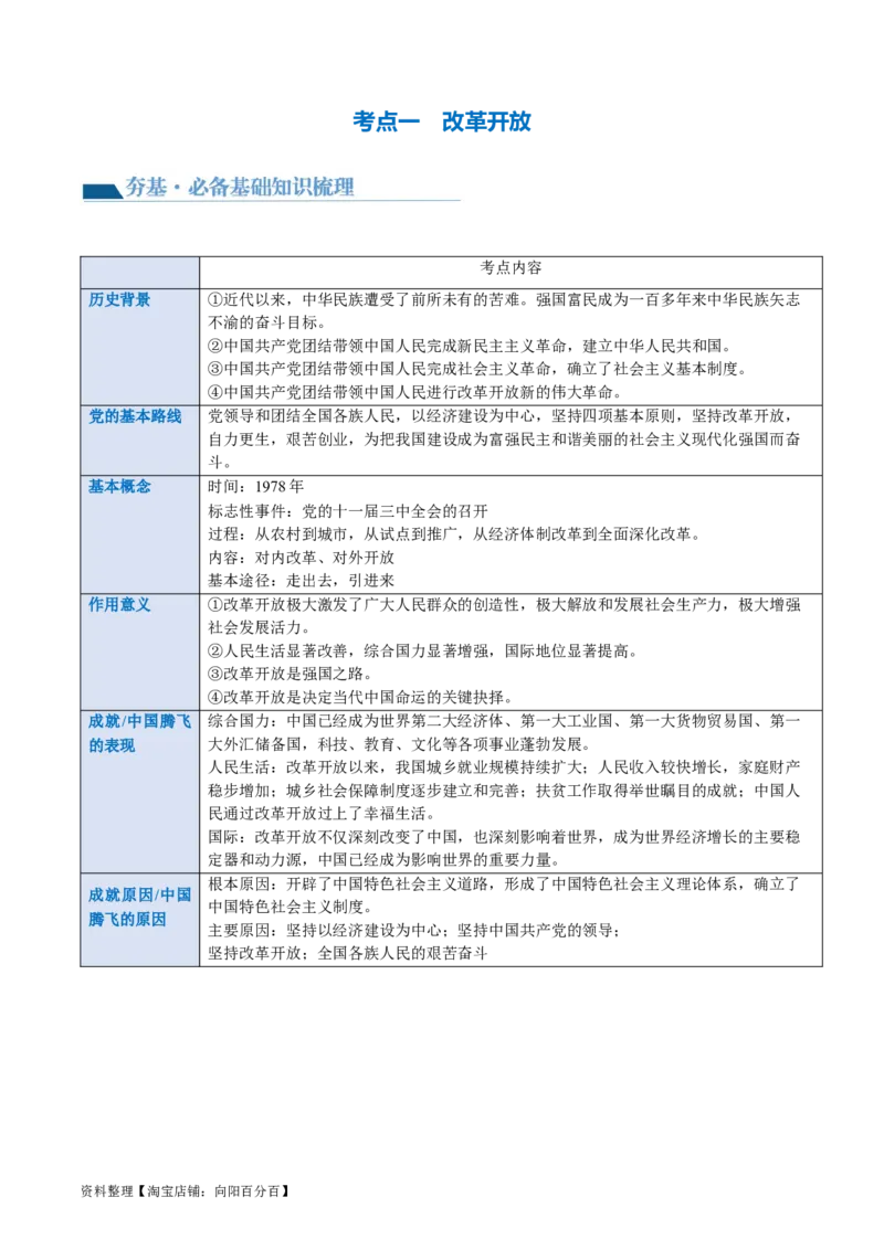 专题01富强与创新（讲义）（原卷版）_9道法中考复习_2024年中考复习资料_一轮复习资料_完2024年中考道德与法治一轮复习讲练测（全国通用）_配套讲义（原卷版+解析版）