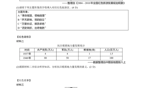 专题二党的百年光辉历程2024中考历史二轮复习热点专题精练（原卷版）_8历史中考复习_2024年中考复习资料_二轮复习_备战2024中考历史二轮复习热点专题精讲课件+精练习题