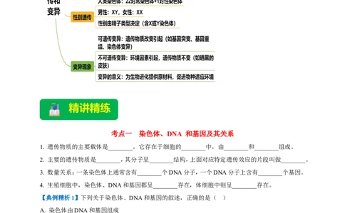 名师导航专题21生物的遗传和变异--2026年中考生物一轮复习学案（原卷版）_6生物中考复习_2026年中考复习（更新中）_2026年中考生物一轮复习学案（原版卷+解析版）