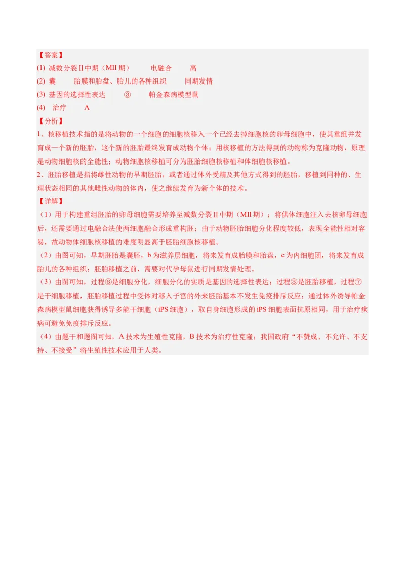 考点通关卷35基因工程（解析版）_2025年新高考资料_一轮复习_2025年高考生物一轮复习考点通关卷（新高考通用）