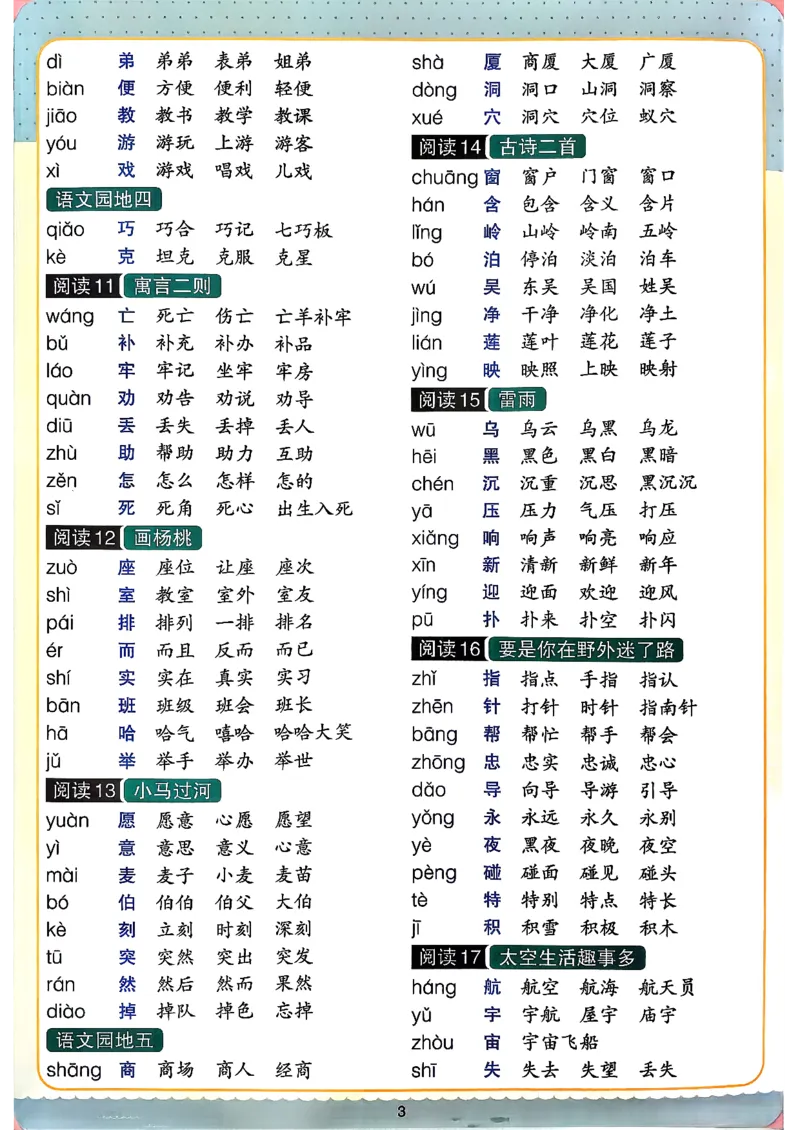 二下语文知识速记卡_26春《小学学霸作业本》_26春学霸作业本语文1-6_26春《小学学霸作业本》语文2下