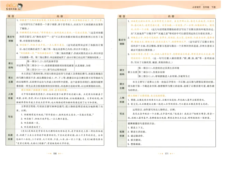 五年级语文下册人教版26春《53天天练》课堂笔记_2026春季学期_26春53天天练_26春53天天练语文1-6下完整版全套_五年级语文下册人教版26春《53天天练》