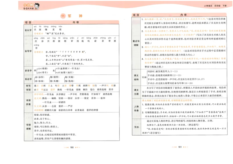 五年级语文下册人教版26春《53天天练》课堂笔记_2026春季学期_26春53天天练_26春53天天练语文1-6下完整版全套_五年级语文下册人教版26春《53天天练》
