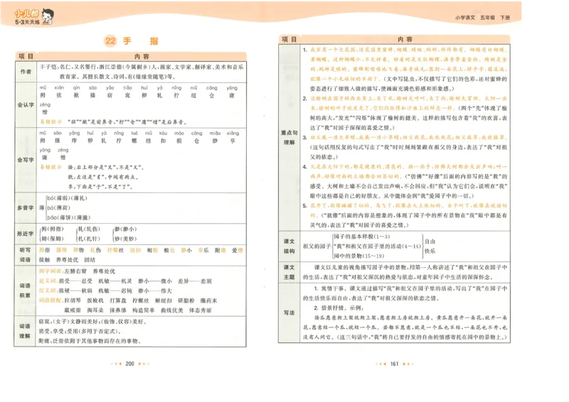 五年级语文下册人教版26春《53天天练》课堂笔记_2026春季学期_26春53天天练_26春53天天练语文1-6下完整版全套_五年级语文下册人教版26春《53天天练》