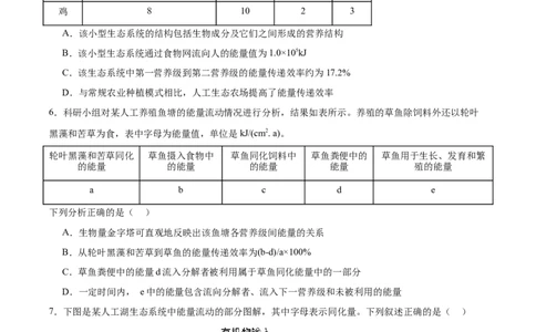 考点通关卷33生态系统的功能（原卷版）_新高考复习资料_2024年新高考复习资料_一轮复习资料_完2024年高考生物一轮复习考点通关卷（新高考）_考点通关卷33生态系统的功能
