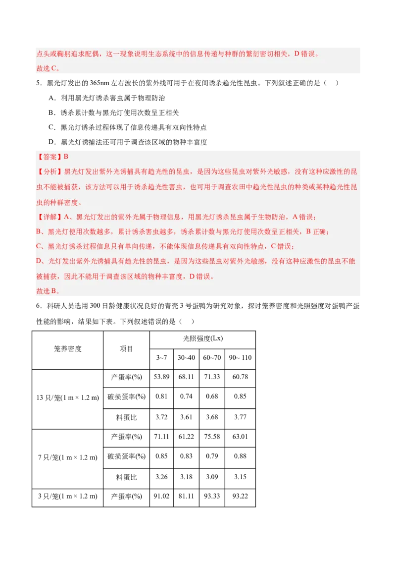考点通关卷32生态系统的功能（解析版）_2025年新高考资料_一轮复习_2025年高考生物一轮复习考点通关卷（新高考通用）