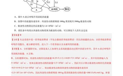 考点通关卷32生态系统的功能（解析版）_2025年新高考资料_一轮复习_2025年高考生物一轮复习考点通关卷（新高考通用）