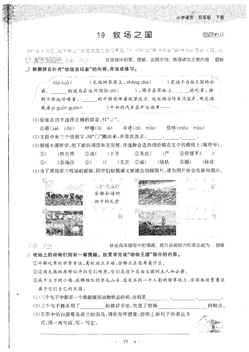 五年级语文下册人教版26春《53天天练》_2026春季学期_26春53天天练_26春53天天练语文1-6下完整版全套_五年级语文下册人教版26春《53天天练》