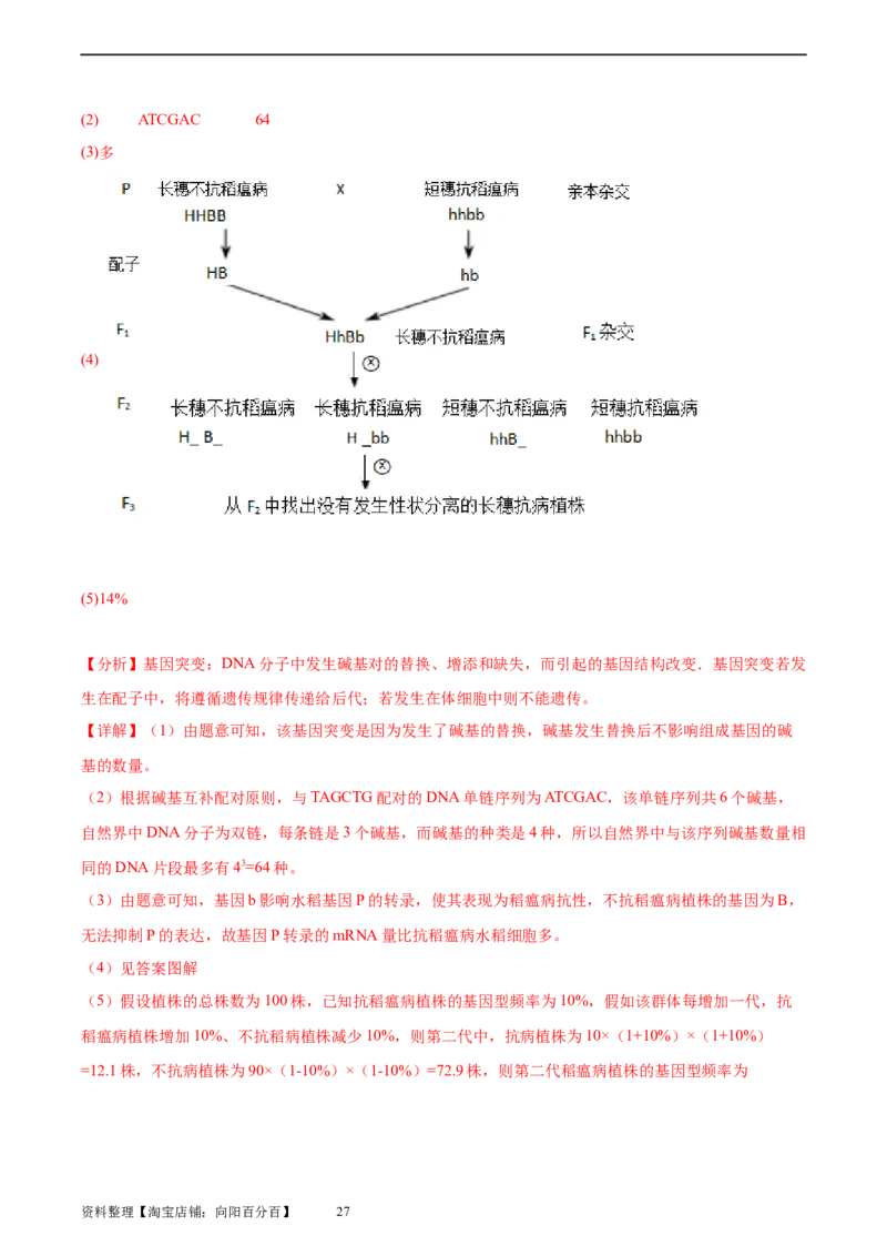 考点通关卷24生物的进化（解析版）_新高考复习资料_2024年新高考复习资料_一轮复习资料_完2024年高考生物一轮复习考点通关卷（新高考）_考点通关卷24生物的进化