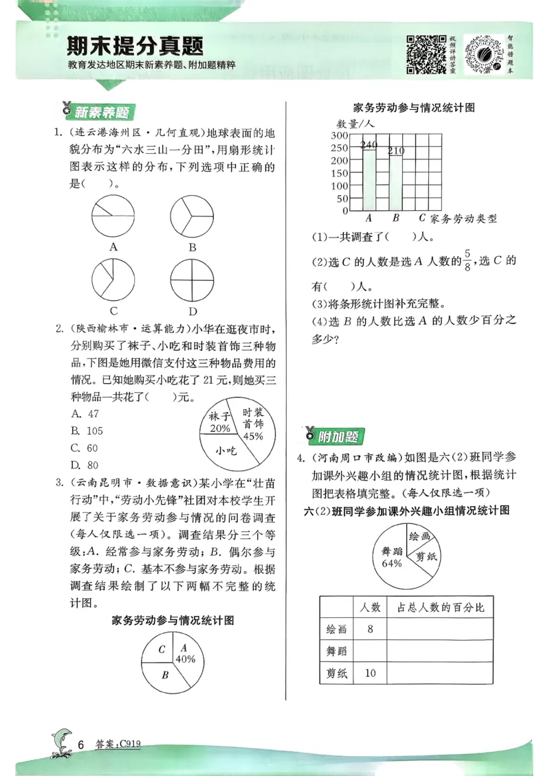 主书_2026春季学期_26春苏教数学《实验班提优训练》2-6下_26春《实验班提优训练》数学SJ6下