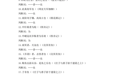 13+判断句-备战2025年中考语文文言文词法与句式考点精讲与集训_中考复习资料_语数英物化_1语文中考复习_2025年中考资料_备战2025年中考语文文言文词法与句式考点精讲与集训