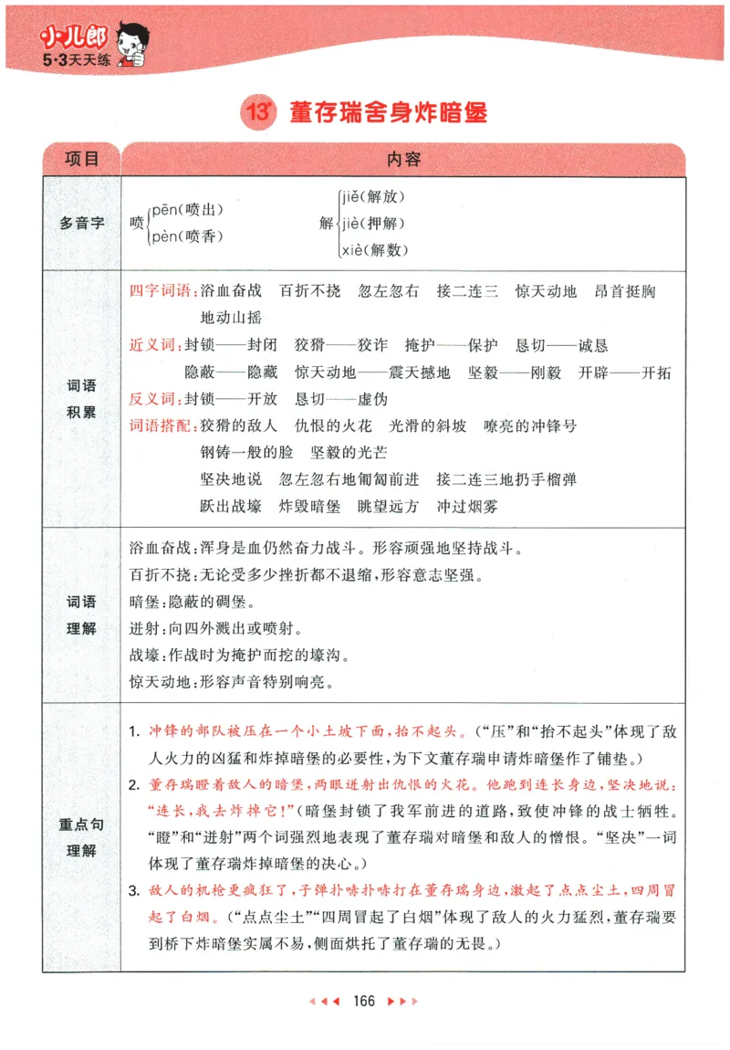 六年级语文下册人教版26春《53天天练》课堂笔记_2026春季学期_26春53天天练_26春53天天练语文1-6下完整版全套_六年级语文下册人教版26春《53天天练》