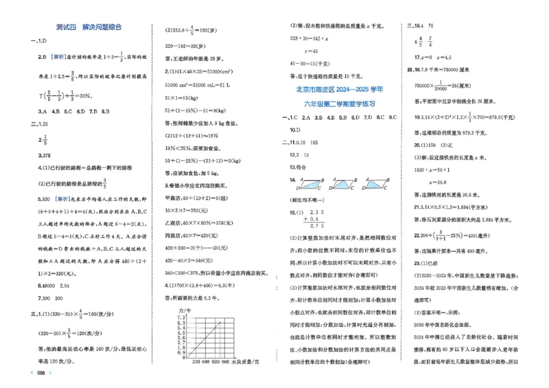 小升初数学26版《一本小升初冲刺新卷》答案_2026春季学期_2026《一本&bull;小升初冲刺新卷》（小升初）（语数英）_2026《一本&bull;小升初冲刺新卷》（小升初）（数学）