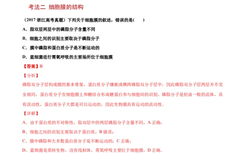 解密02细胞器与生物膜系统（讲义）-高频考点解密2021年高考生物二轮复习讲义+分层训练_新高考复习资料_2021年新高考资料