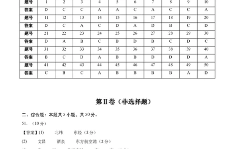 地理（新疆卷）（参考答案）_7地理中考复习_赠送：2025中考模拟题_2025年地理一模_地理（新疆卷）-2025年中考第一次全真模拟题
