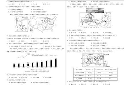 地理（湖南卷）（考试版A3）_7地理中考复习_赠送：2025中考模拟题_2025年地理押题预测_地理（湖南卷）-2025年中考押题预测卷
