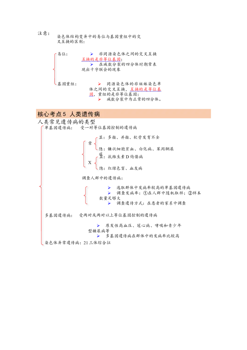 解密09生物的变异（讲义)（学生版）_新高考复习资料_2023年新高考复习资料_二轮复习_高频考点解密2023年高考生物二轮复习讲义+分层训练（全国通用）288808838