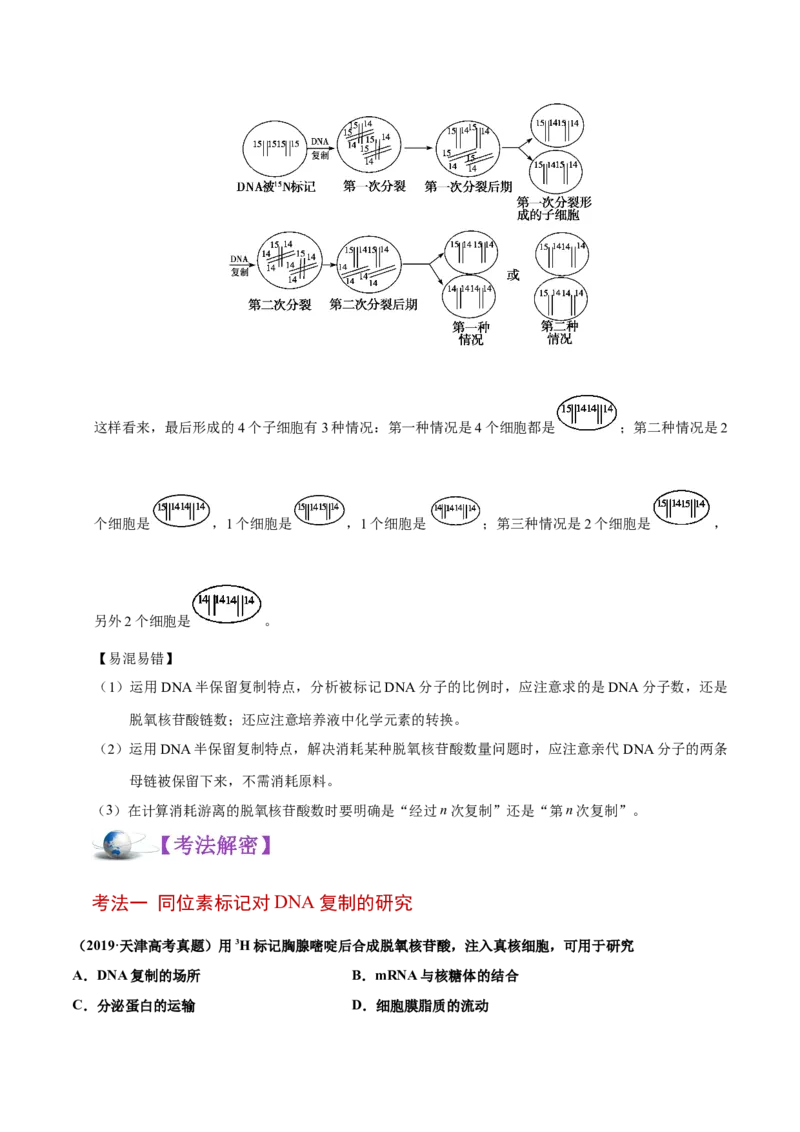 解密10遗传的分子基础（讲义）-高频考点解密2021年高考生物二轮复习讲义+分层训练_新高考复习资料_2021年新高考资料_高频考点解密2021年高考生物二轮复习讲义+分层训练4.7更新