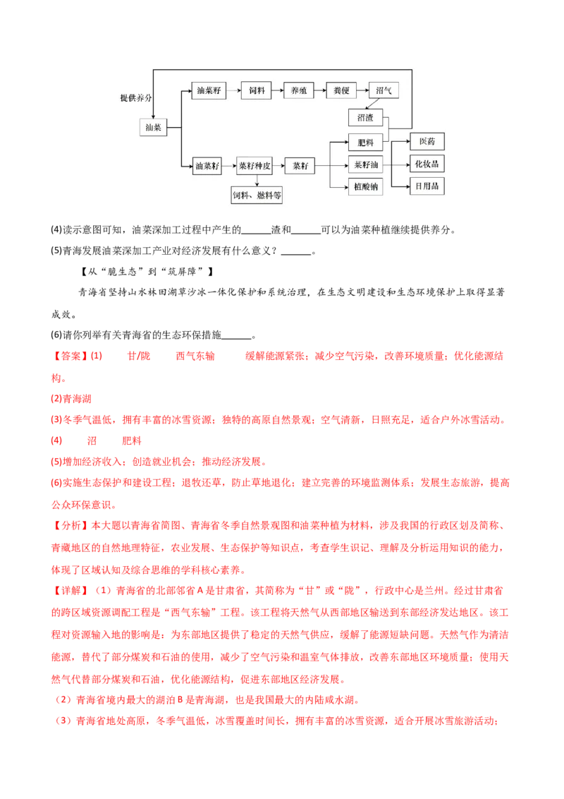 地理（福建卷）（全解全析）_7地理中考复习_赠送：2025中考模拟题_2025年地理三模_地理（福建卷）-2025年中考第三次模拟考试_地理（福建卷）-2025年中考第三次模拟考试