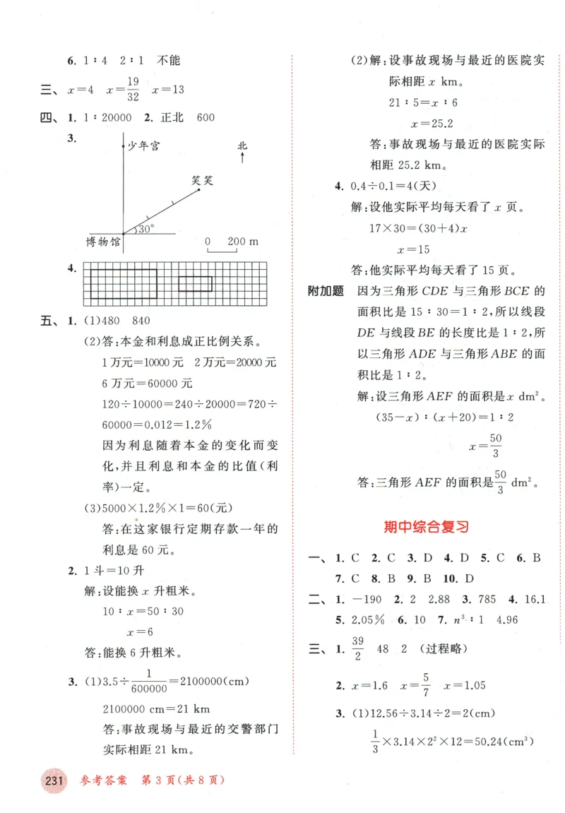 六年级数学下册人教版26春《53天天练》测评卷_2026春季学期_26春53天天练_26春人教版数学1-6年级下册《53天天练》_六年级数学下册人教版26春《53天天练》