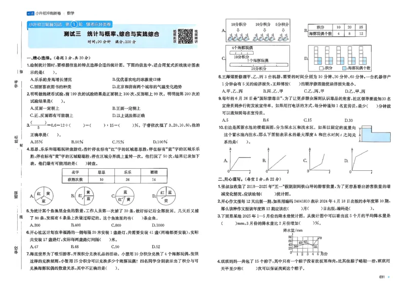 小升初数学26版《一本小升初冲刺新卷》_2026春季学期_2026《一本&bull;小升初冲刺新卷》（小升初）（语数英）_2026《一本&bull;小升初冲刺新卷》（小升初）（数学）