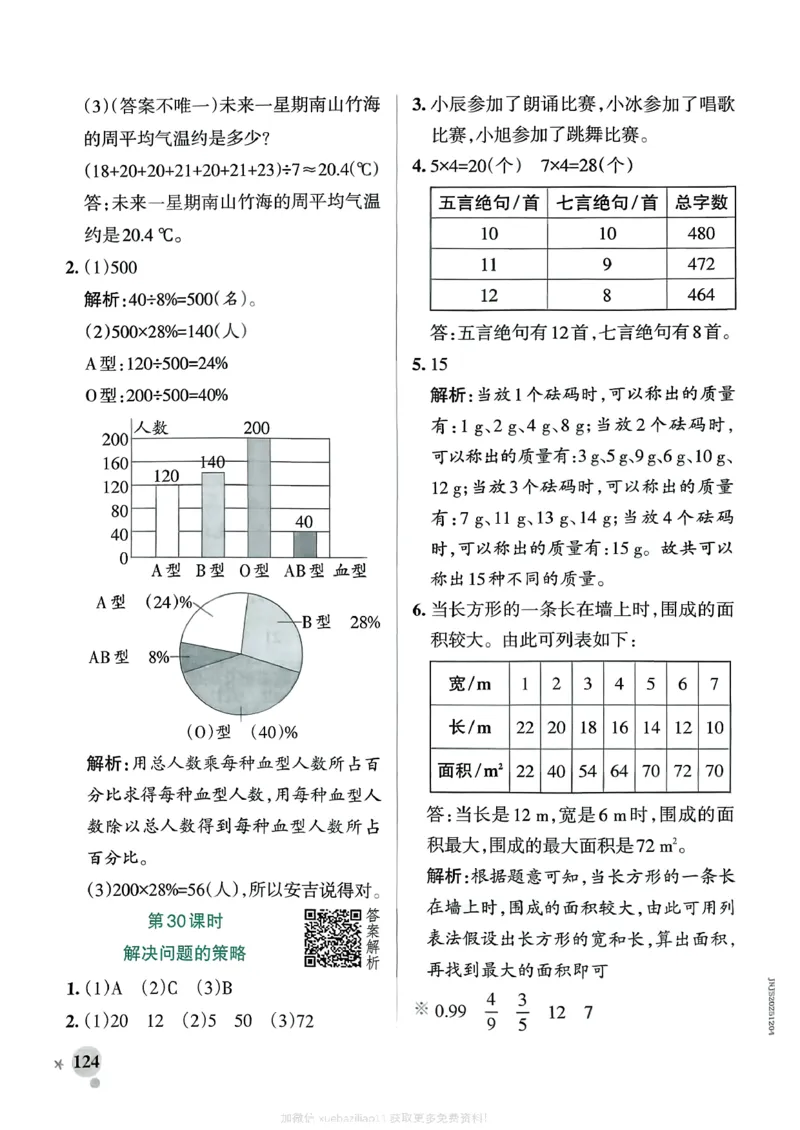 参考答案_26春《小学学霸作业本》_26春学霸作业本数学北师1-6_2026春《小学学霸作业本》数学北师版6下